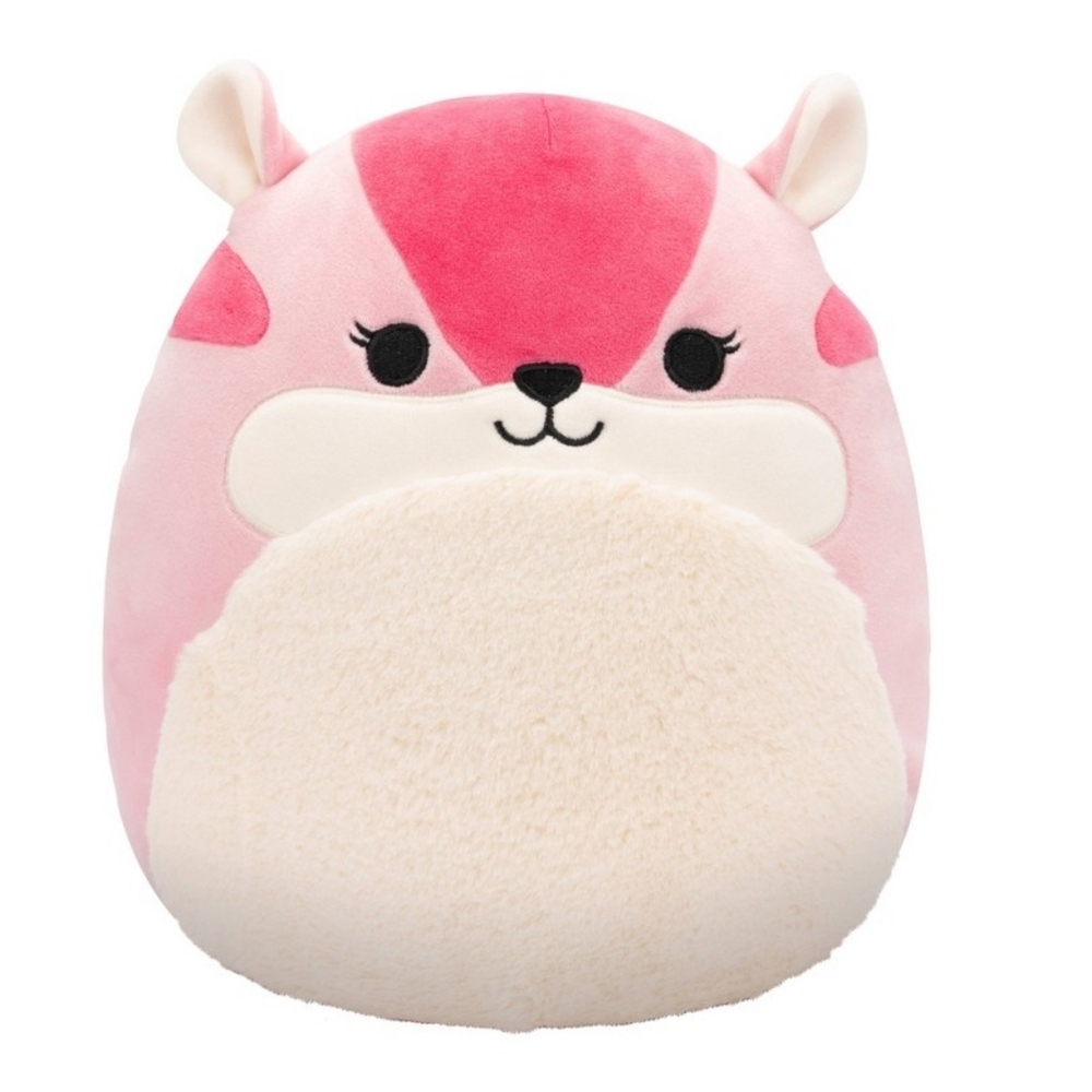 Squishmallows Dianalee The Chipmunk Pink and White Plush